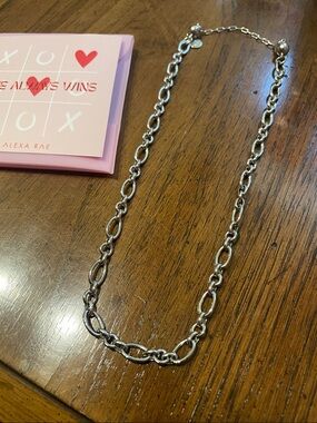 New in Pouch By Alexa Rae Silver Link Winona Necklace
